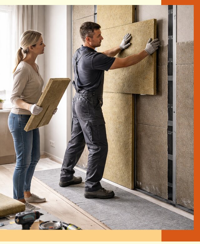 Профессиональная шумоизоляция квартиры в Борзе от 7726 руб. за м2 | ТепломастерБря