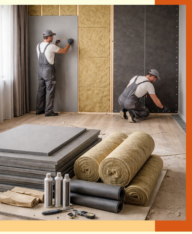 Шумоизоляция дома в Борзе от 4635 руб/м2 — комплексная звукоизоляция под ключ | ТепломастерБря