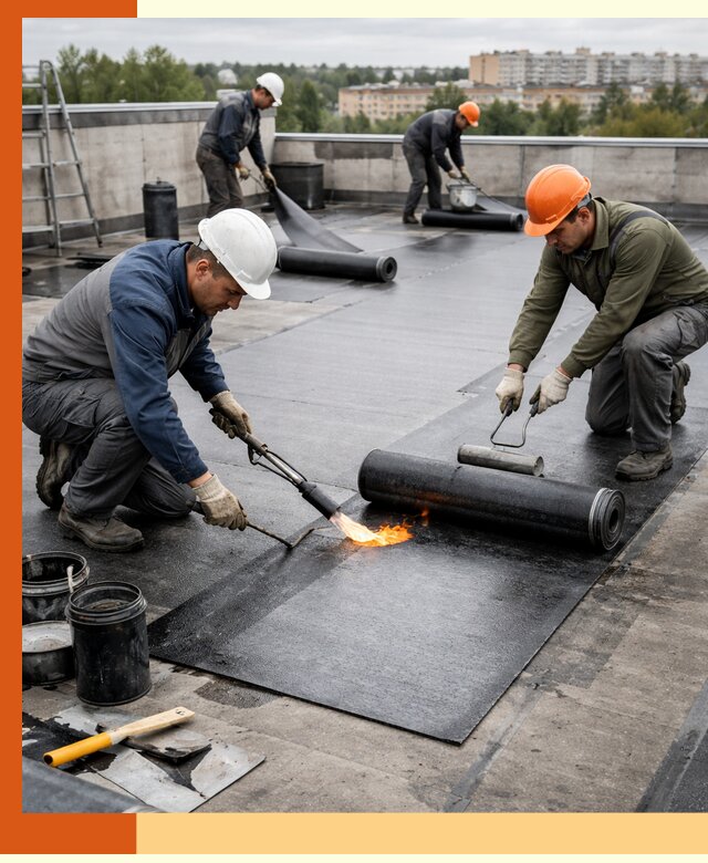 Профессиональная гидроизоляция плоской кровли в Борзе