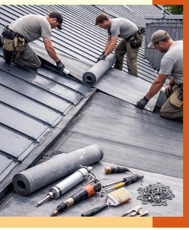 Гидроизоляция металлической кровли полимочевиной в Борзе от 8756 руб. | ТепломастерБря