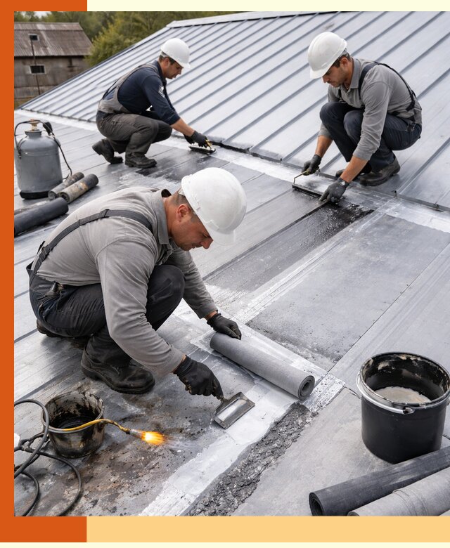 Гидроизоляция металлической кровли с гарантией в Борзе