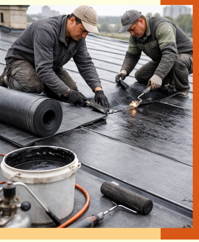 Гидроизоляция фальцевой кровли в Борзе от 7726 руб. под ключ | ТепломастерБря