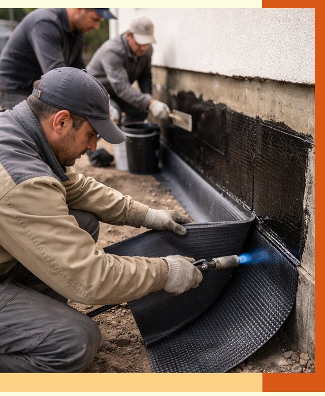 Гидроизоляция цоколя и отмостки в Борзе от 8756 руб. — ТепломастерБря