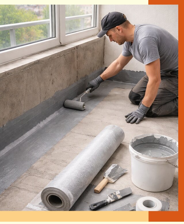 Профессиональная гидроизоляция балкона в Борзе от 4326 руб. | ТепломастерБря