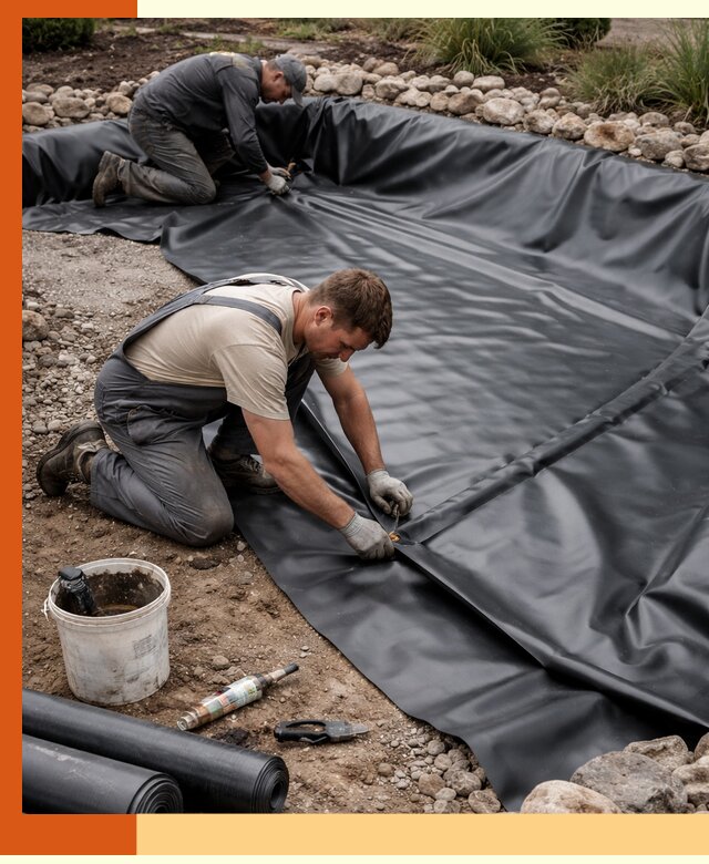 Гидроизоляция пруда в Борзе: надежная защита и герметизация