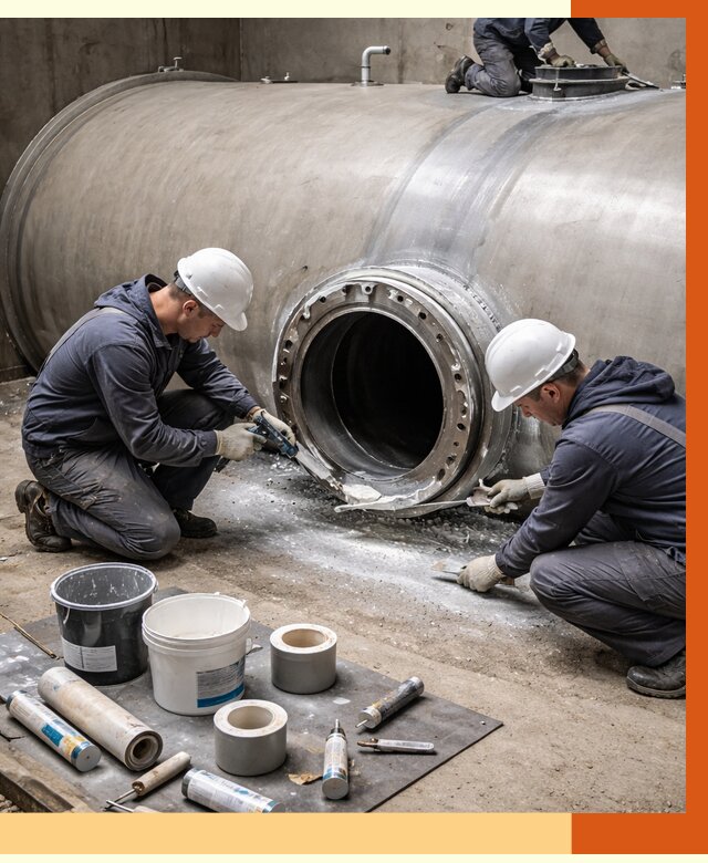 Гидроизоляция резервуара с топливом в Борзе от 77258 руб. под ключ | ТепломастерБря