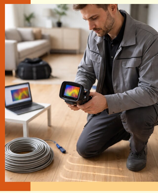 Тепловизионное обследование тёплого пола в Борзе для точной диагностики