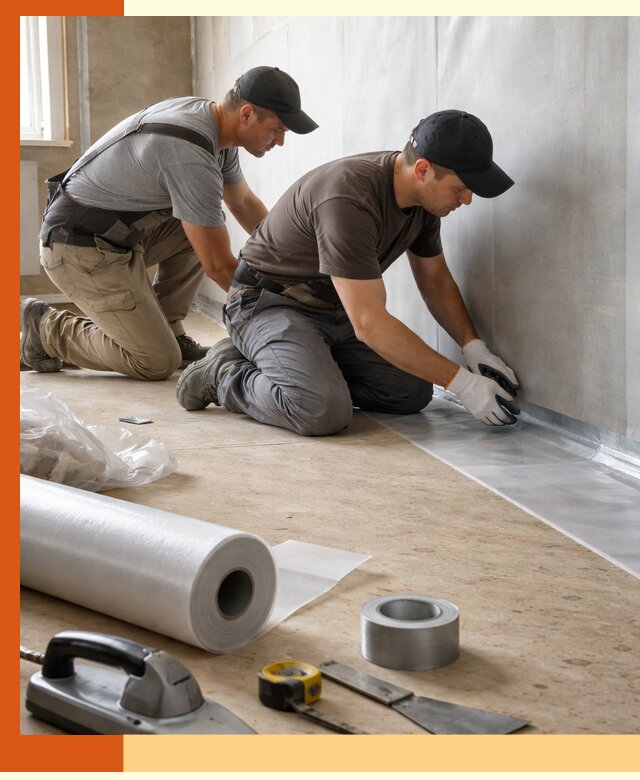 Монтаж пароизоляции для дома и помещений в Борзе