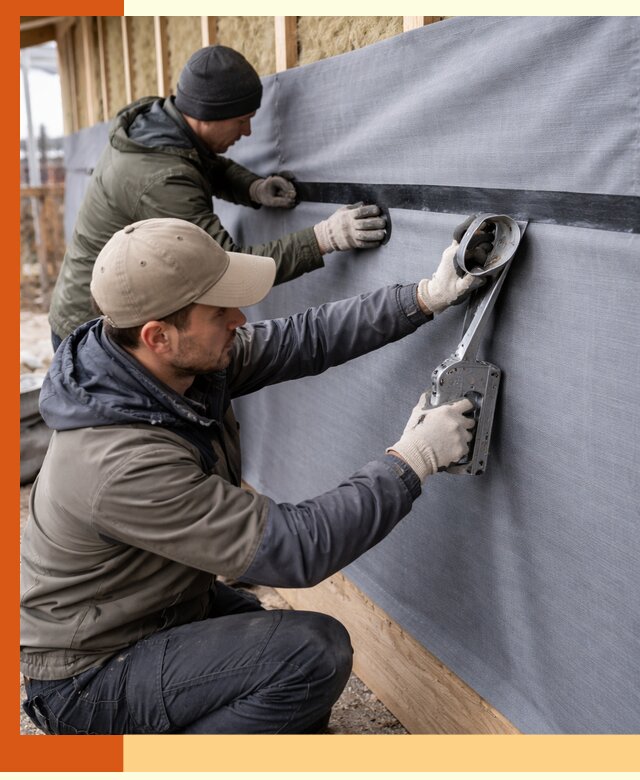 Монтаж ветроизоляции зданий и конструкций в Борзе