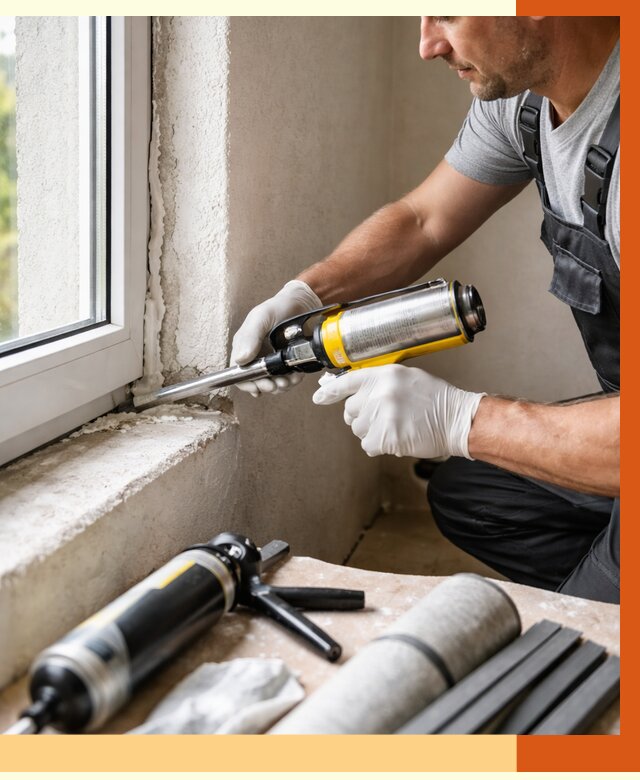 Герметизация стыков и примыканий в Борзе от 1236 руб. под ключ | ТепломастерБря