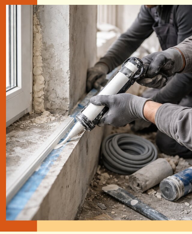 Герметизация стыков и примыканий зданий в Борзе