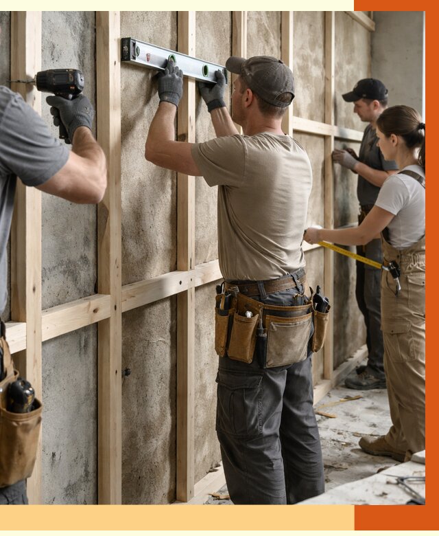 Монтаж обрешетки под утепление в Борзе от 1185 руб/м² | Заказать у ТепломастерБря